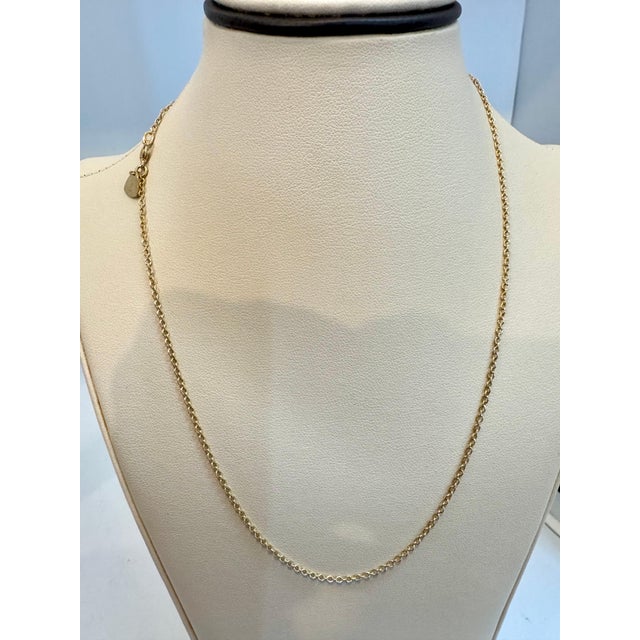 Vintage Unisex 18 Karat Yellow Gold chain Necklace, SOHO, Italian 17", 4.2 GM For Sale - Image 11 of 18