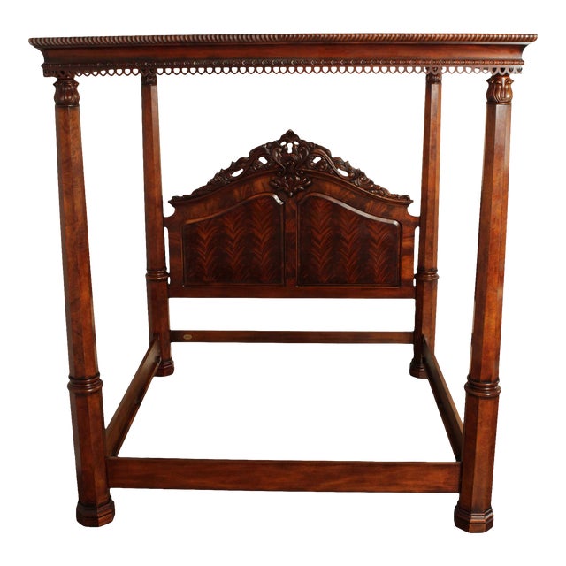 Henredon Historic Natchez Collection Mahogany King Poster Canopy Bed