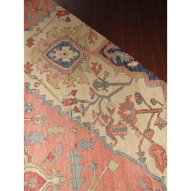 Antique Persian Serapi Carpet,9'4" X 11'10" For Sale - Image 12 of 14