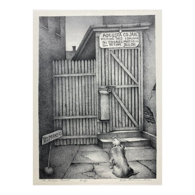 1930s Elle Fillmore Lilie Faithful Friend Dog Lithograph For Sale
