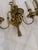 1900 Gilt Bronze Federal Style Large Sconces 3 Lights For Sale - Image 9 of 13