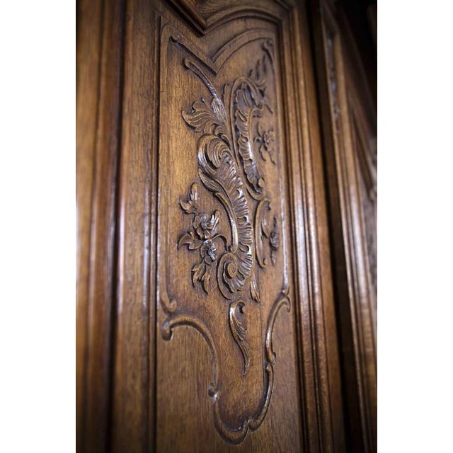19th Century Castle Oak Cabinet For Sale - Image 3 of 16
