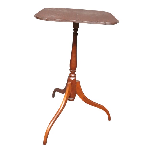 Eldred Wheeler Cherry Spyder Leg Tea Table For Sale