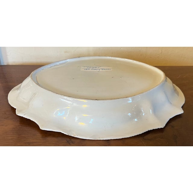 Antique 18th Century Italian Tulipano Doccia Porcelain Oval Bowl For Sale In New York - Image 6 of 8