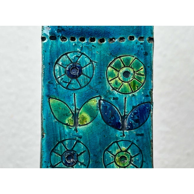 Mid-Century Modern Flower Studio Pottery Block Vase by Aldo Londi for Bitossi, Italy, 1960s For Sale - Image 10 of 18