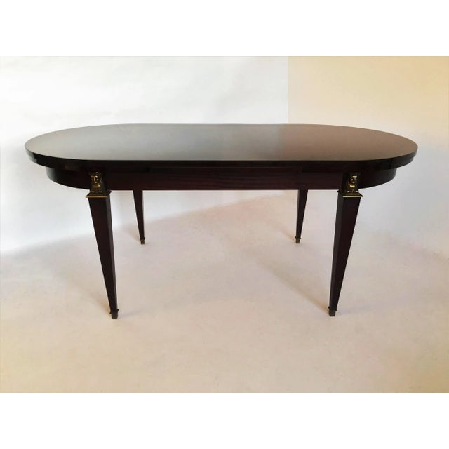 French Modern Empire Style Rosewood Dining Table For Sale - Image 9 of 9