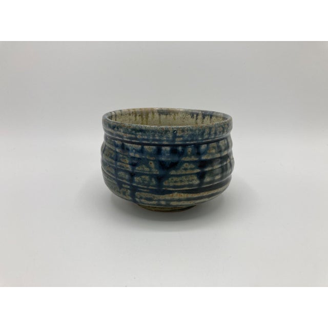 Mid-Century Modern Vintage Studio Pottery Eric Norstad Tea Ceremony Matcha Tea Bowl Teacup For Sale - Image 3 of 7