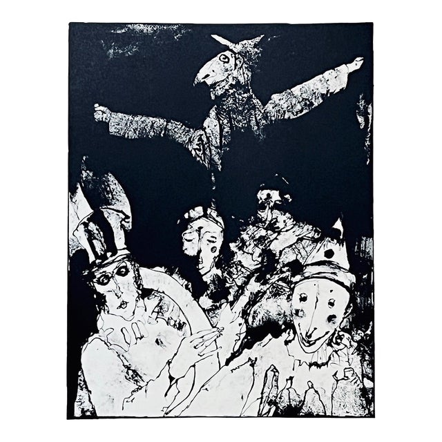 Jean Jansem Original Lithograph Etat De Siege1 1969 For Sale