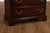 Henkel Harris Chippendale Style Pair Of Mahogany Bowfront Three-Drawer Nightstands For Sale - Image 11 of 18