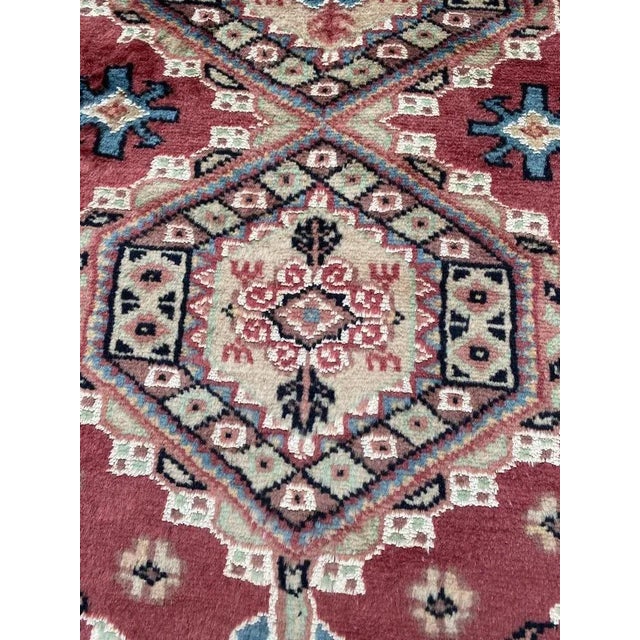 Vintage Silk and Wool Pakistani Rug For Sale - Image 17 of 18