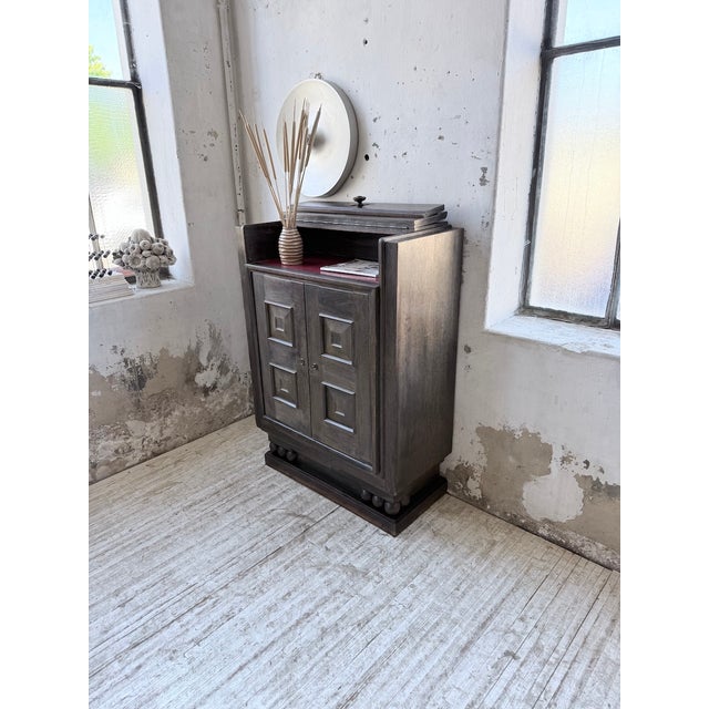 Art Deco Bar Cabinet by Hoffmann Chaleyssin, 1940s For Sale - Image 3 of 18