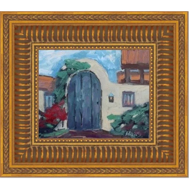 Carmel by the Sea, Garden Door (Original Oil Landscape) For Sale - Image 10 of 12