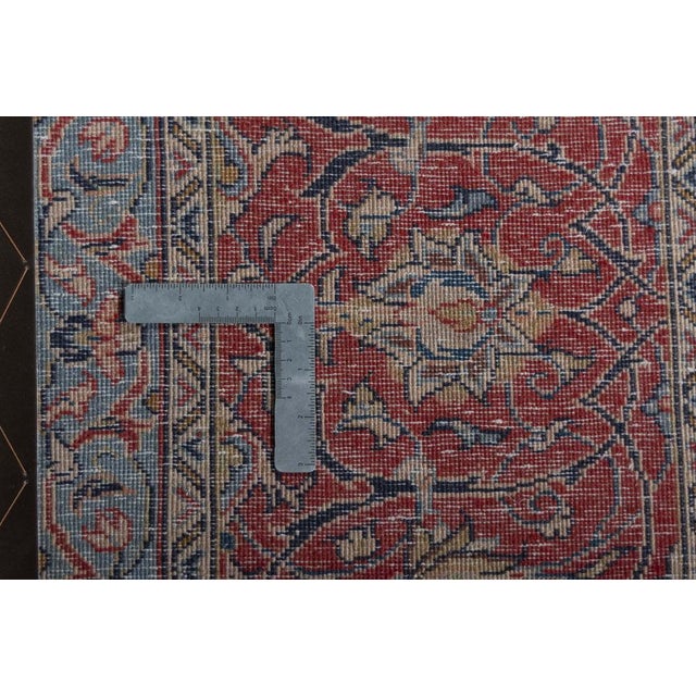 Hand-Knotted Sarouk Cork Wool Rug, 2000s For Sale - Image 12 of 13