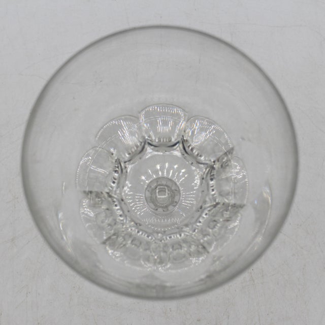 Traditional 1961-1982 Belgian Val. St. Lambert Riviera Pattern Goblets - Set of Six For Sale - Image 3 of 6