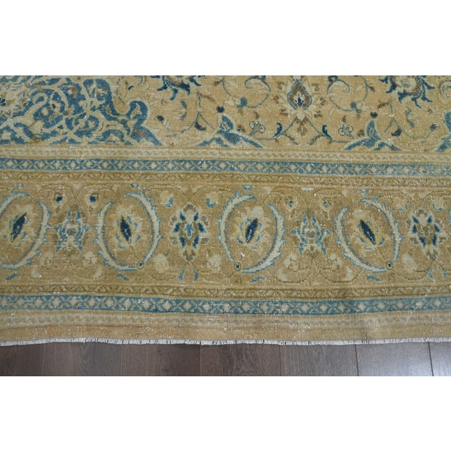 Orange 1970s Vintage Persian Handmade Wool Cotton Orange Oversize Area Rug For Sale - Image 8 of 10