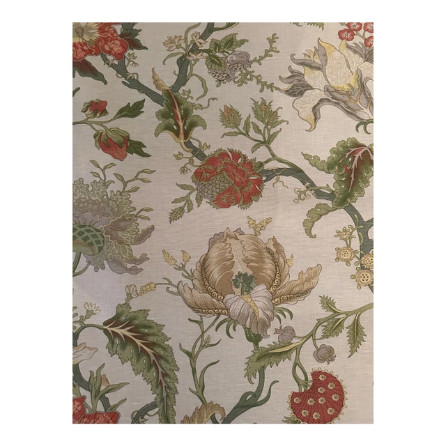 Traverse Company Fabric Beaumont Indienne Zimmer+Rohde 100% Flax Linen Fabric 4 2/8 Yards For Sale