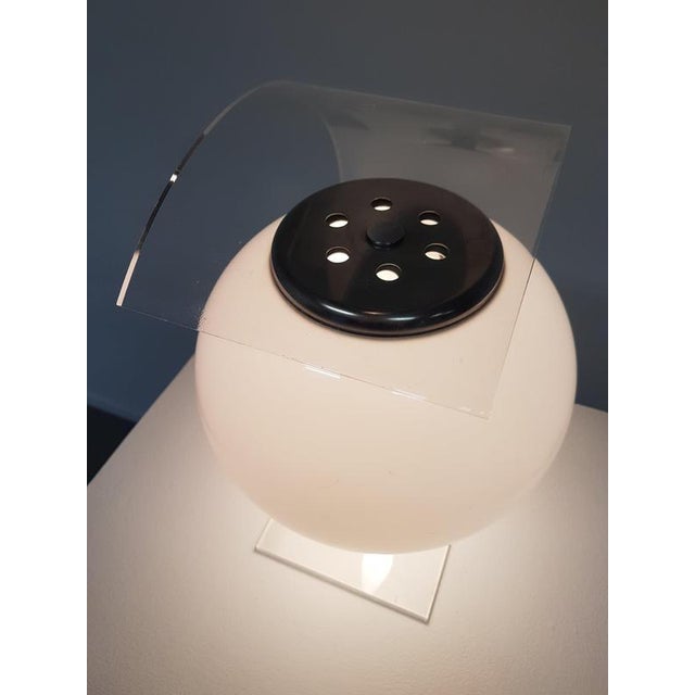 Acrylic and Glass Table Lamp, 1980s For Sale - Image 10 of 16