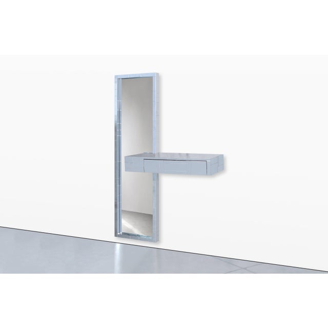 Mid-Century Modern Mid-Century Paul Evans Cityscape Mirror With Console Table for Directional For Sale - Image 3 of 13