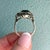 Gray 1940s Vintage Silver Marcasite Citrine Ring, Size 8 For Sale - Image 8 of 9