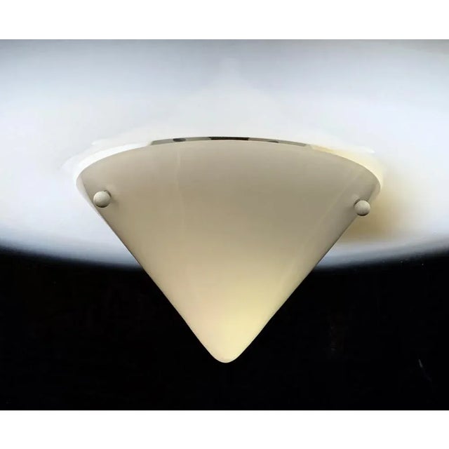 Murano Disco Glass Chandelier attributed to I3, 1970s For Sale - Image 6 of 9