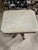 Victorian walnut marble top table 18” wide, 14” deep and 28” tall