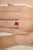 Not Yet Made - Made To Order 1900s Inspired 1.48 Ct Emerald-Cut 14k Gold Ruby Three Stone Ring With Diamonds, Size 6 For Sale - Image 5 of 14