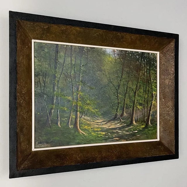 Framed Oil Painting on Canvas by Ewald Kreusch (1895-1960) For Sale - Image 4 of 12