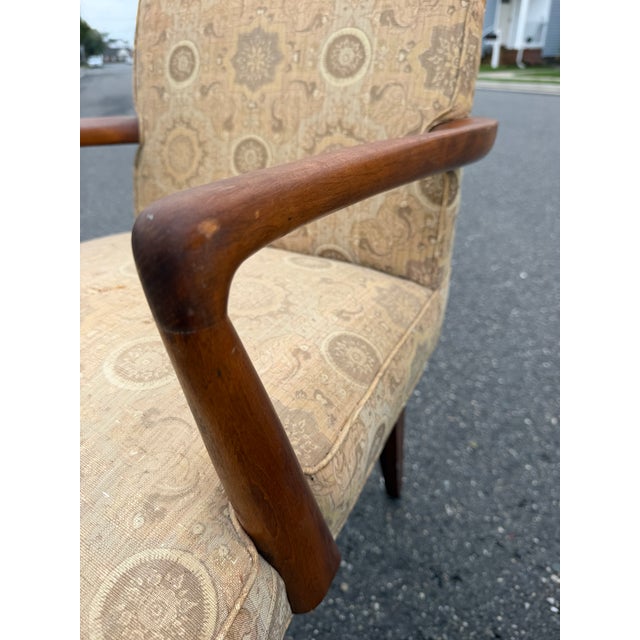 Wood Mid Century Attributed to Jens Risom C-108 Arm Chairs For Sale - Image 7 of 11