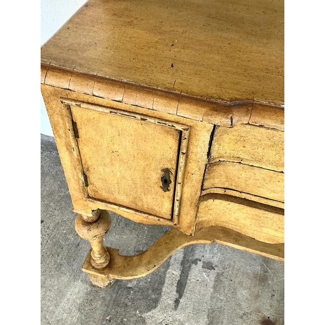 Vintage Gustavian Casa Gusto Hand Painted Hutch For Sale - Image 11 of 14