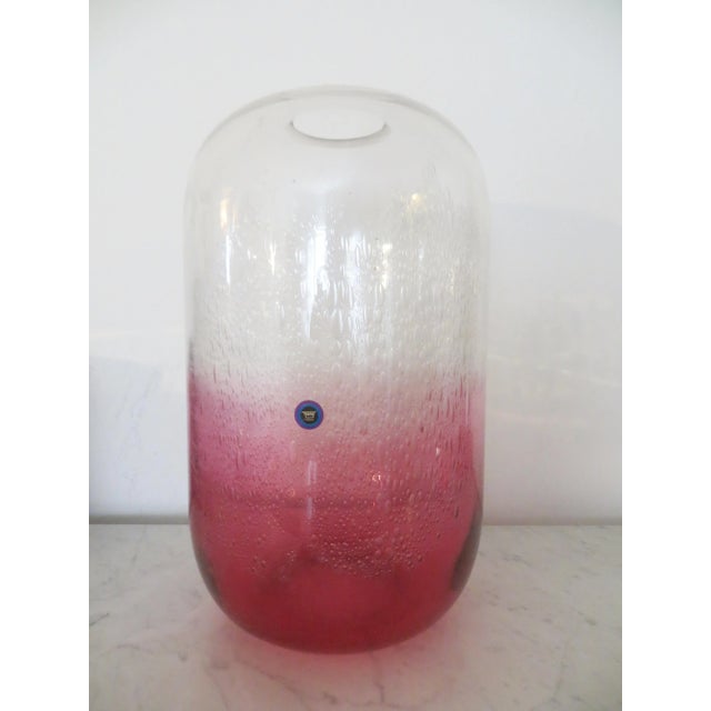 1970s Rosenthal 1970s Large Glass Vase For Sale - Image 5 of 8