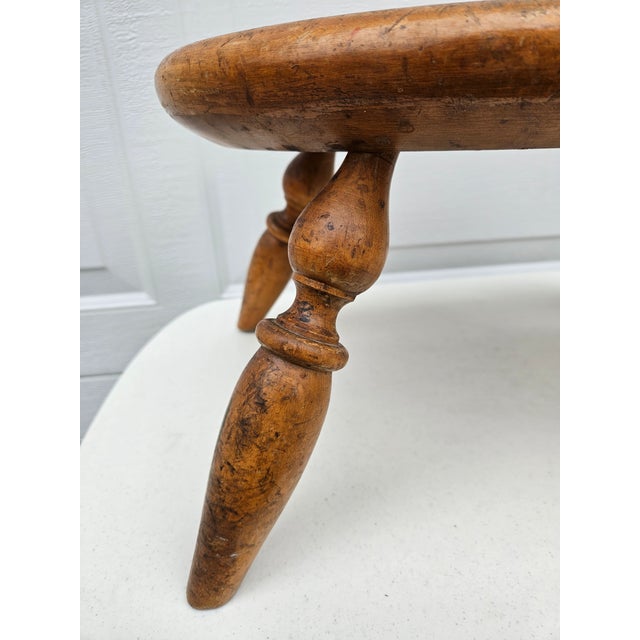 Large Oval Milking Stool With Curved Rounded Edge For Sale - Image 12 of 13