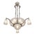 Gilles French Art Deco Multi-Light Chandelier 1930s - Fruit Motif Frosted Glass For Sale
