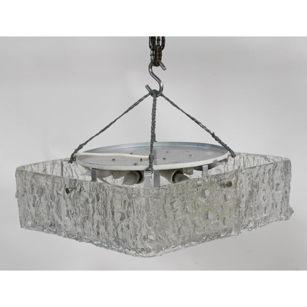 1980s 1980s Italian Glass Flush Mount For Sale - Image 5 of 5