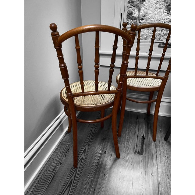 Jacob & Josef Kohn Set of 4 Late 19th Century Jacob & Josef Kohn, Wien, Bentwood Chairs For Sale - Image 4 of 12
