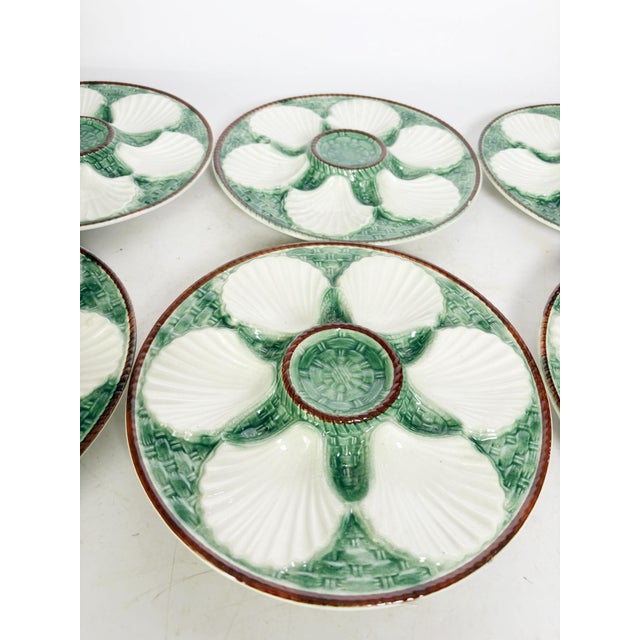 1960s Oyster Plates, France, 1960s, Set of 6 For Sale - Image 5 of 14