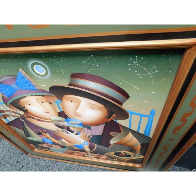 Impressionist Anton Arkhipov "Starlight Romance" Hand Signed Artist's Custom Framed Art #2/49 For Sale - Image 3 of 10