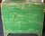 American Wooden Hinged Top Wood Box Use as a Storage Cabinet - Original Green Paint For Sale - Image 9 of 9