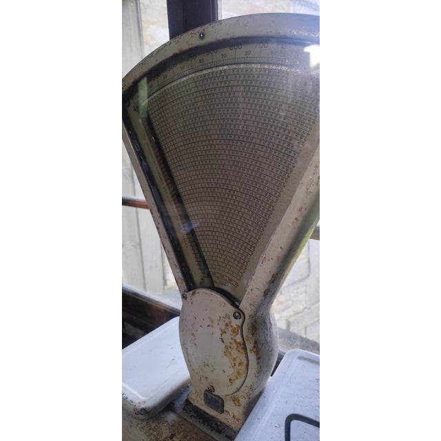 Vintage Belgian Industrial Market Scale Master, 1940s For Sale - Image 3 of 8