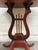 Vintage Duncan Phyfe Style Mahogany Lyre Pedestal Base Accent Table For Sale - Image 13 of 16