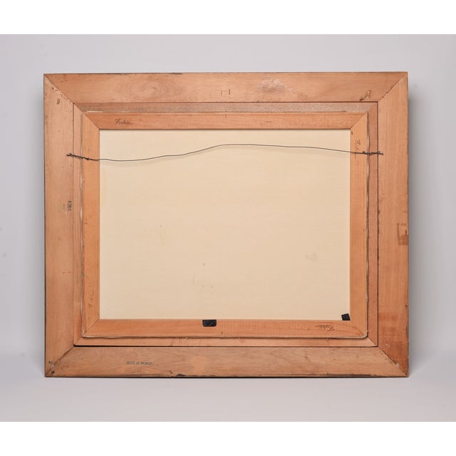 Serene countryside , mountainous framed folk art original painting purchased at an estate in rural PA. Watermills have...