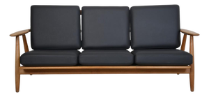 GE240 3-Seater Sofa in Oak by Hans J. Wegner, 1980s