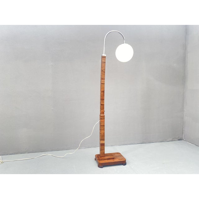 Art Deco Floor Lamp, Czechoslovakia, 1930s For Sale - Image 14 of 18
