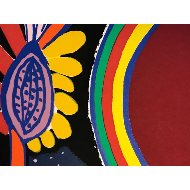 Guillaume corneille "La femme et l’oiseau" Silkscreen printing 1978 For Sale - Image 4 of 7