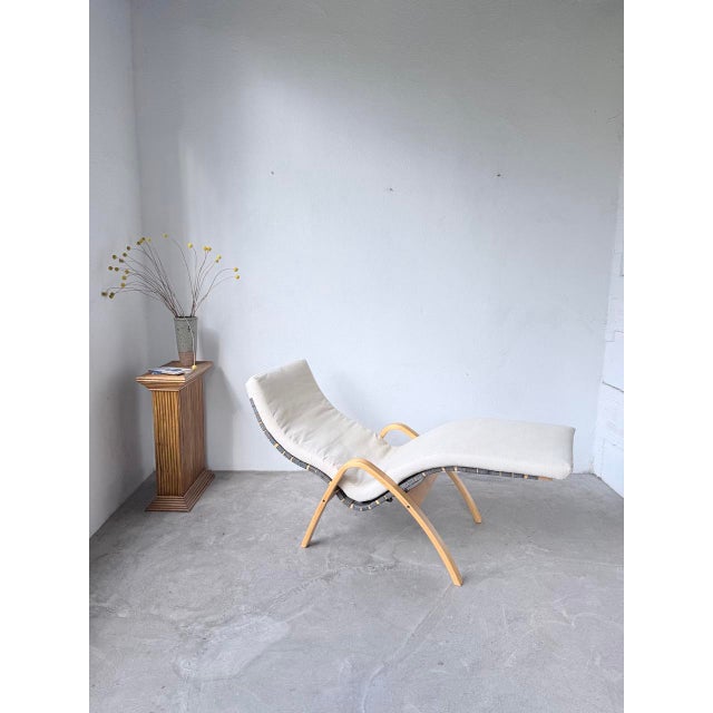 Vintage Bentwood Deck Chair by Kim Samson for Ikea, 1980s For Sale - Image 17 of 18