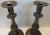 1940s Pair of Tall Pewter Candlesticks in the Colonial Style For Sale - Image 5 of 9