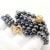 1980s Angela Cummings Hematite Bead Yellow Gold Necklace For Sale In Philadelphia - Image 6 of 9