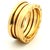 Metal 1990s Bulgari B.zero1 Three-Band Ring in 18k Yellow Gold, Size 7.5 For Sale - Image 7 of 11