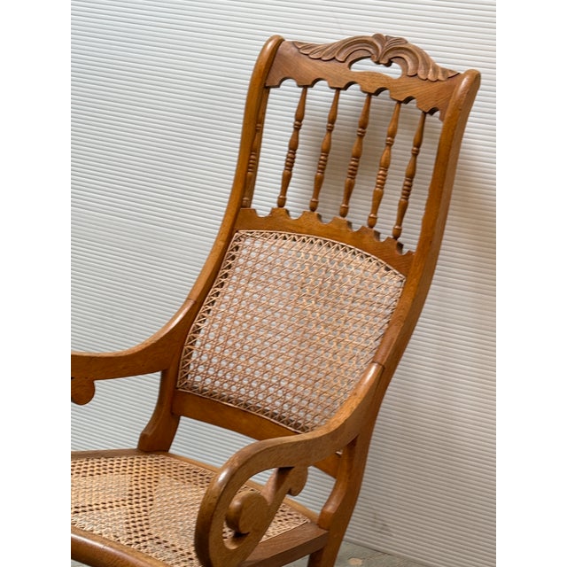 Early 20th Century American Lincoln Style Rocking Chair For Sale - Image 9 of 12