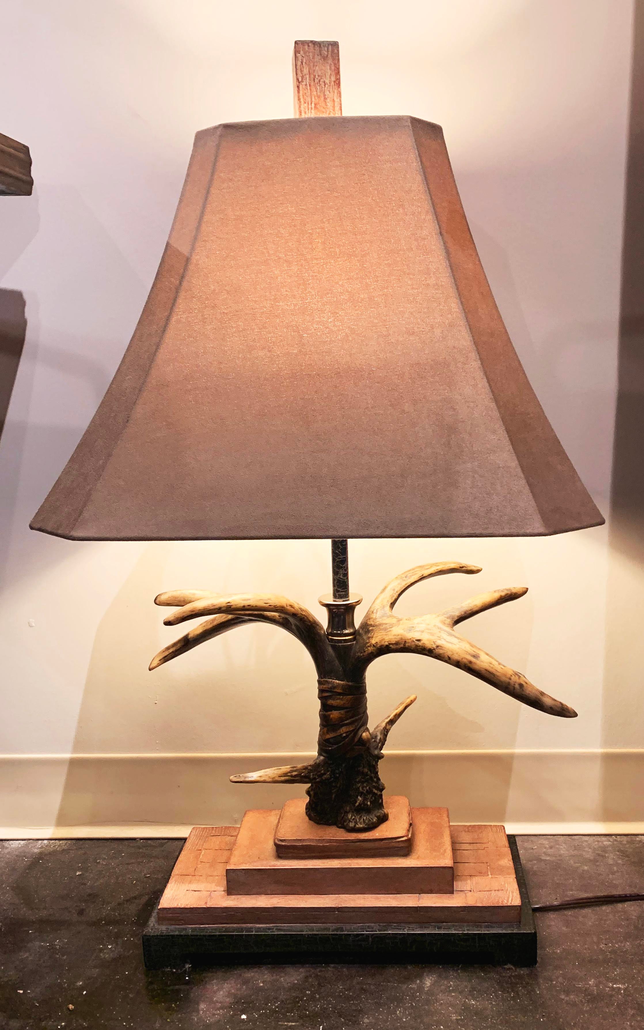 stag table lamp for sale