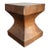 Reclaimed Teak Wood Side Table or Pedestal Stunning Textures For Sale